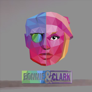 Révision de logo pour Bonnie & Clark, agence de communication visuelle et cinématographique, modernisation d’identité graphique.